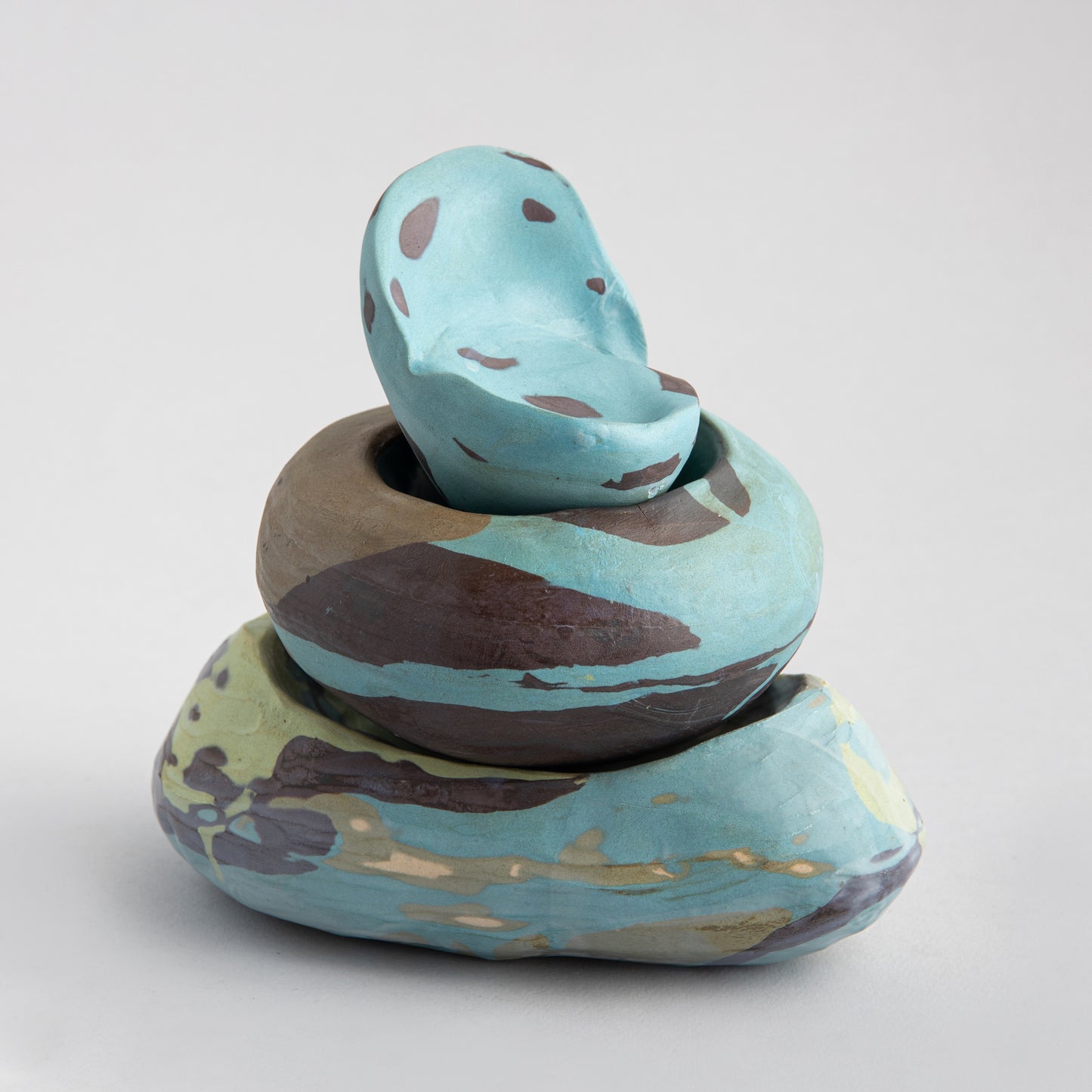 Rolled Stone Sculpture Geocromatik