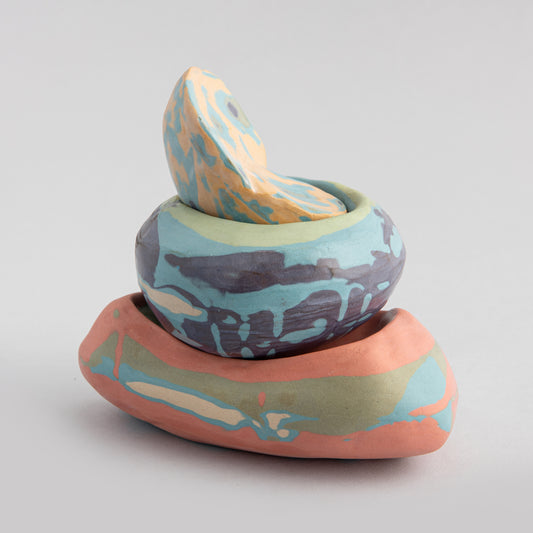 Rolled Stone Sculpture Geocromatik