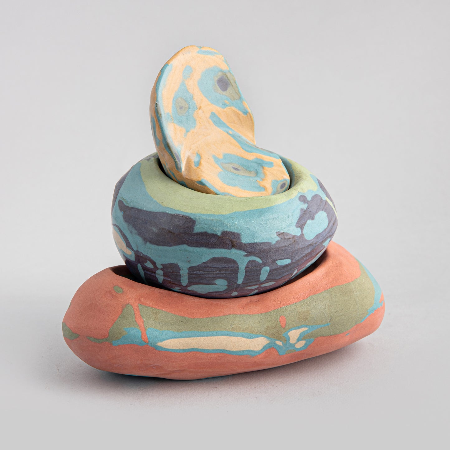 Rolled Stone Sculpture Geocromatik