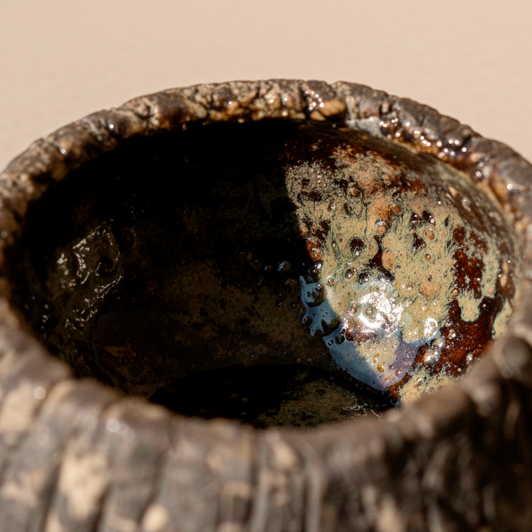 Vaso Manual marmoleado b&n