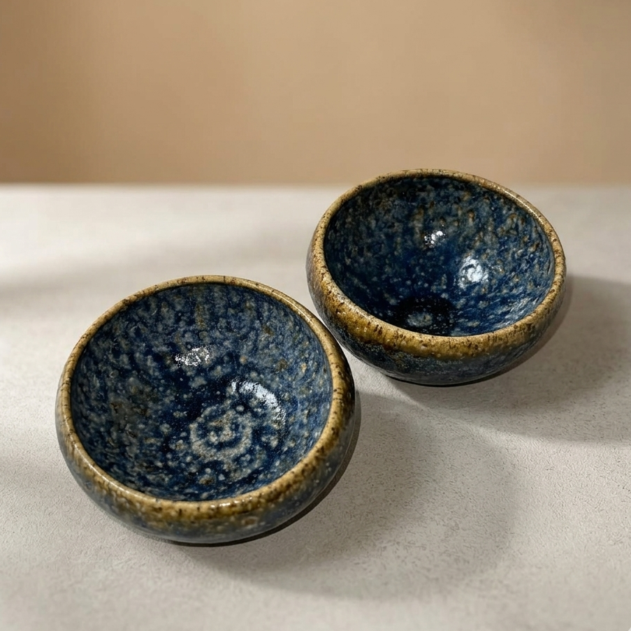 Cuenco Cerceta Wabi Oro & Blue