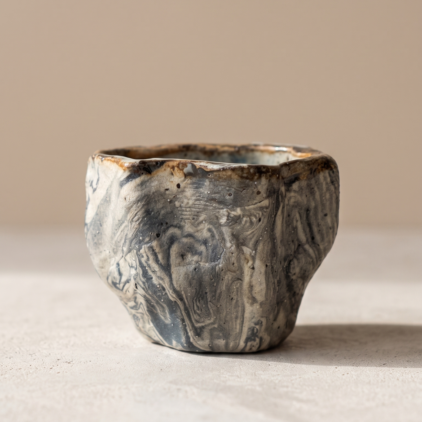 Vaso Ceremonial Marmoleado