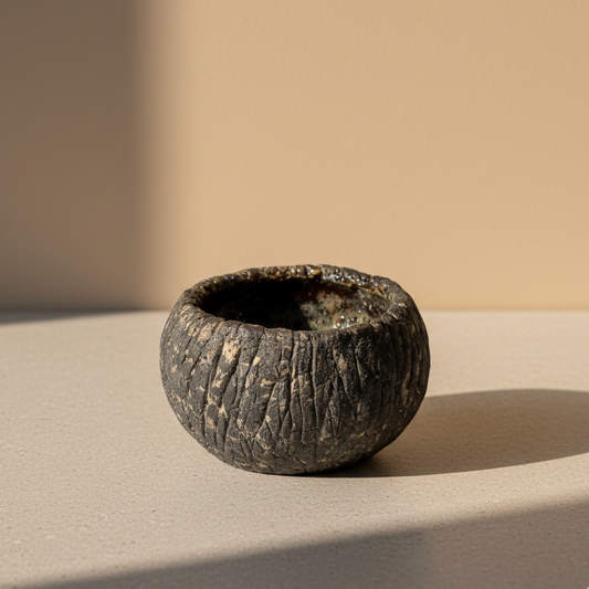 Vaso Manual marmoleado b&n